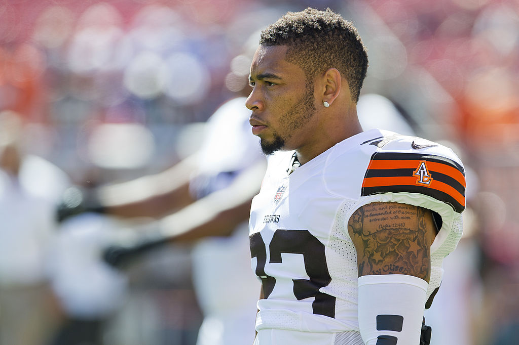 Joe Haden played the first half of his career with the Cleveland Browns. It was there that Haden got a nice surprise when he intercepted idol Michael Vick.
