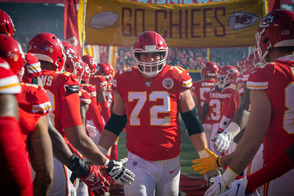 Kansas City Chiefs offensive tackle Eric Fisher enters a 2019 game