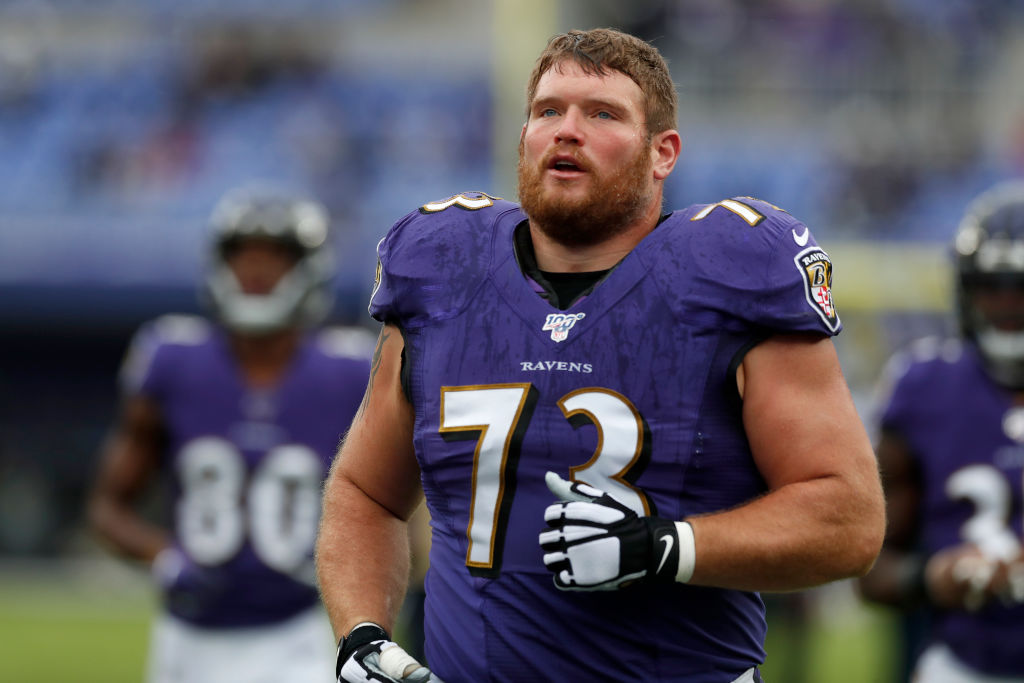 Marshal Yanda has dropped 60 pounds since retiring from the Ravens after the 2019 season.