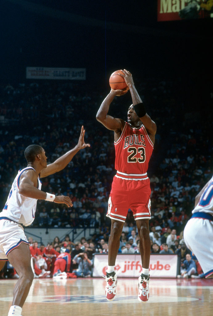 Michael Jordan scores most points in NBA playoff game
