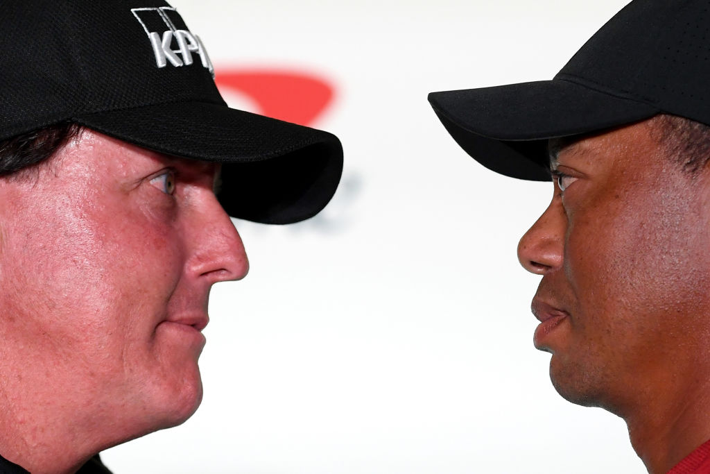 Tiger Woods and Phil Mickelson face off on Sunday. No matter who wins, though, Woods could still dominate Mickelson off the course.