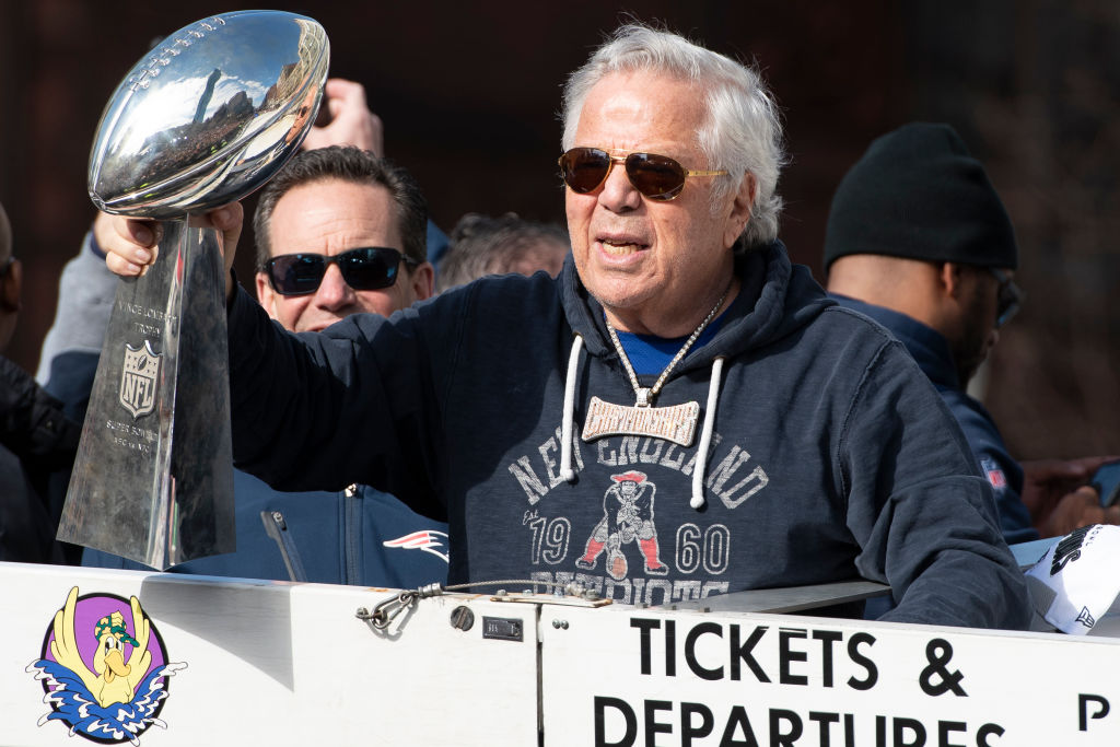 Patriots owner Robert Kraft has six Super Bowl rings, but he's in the process of selling one.