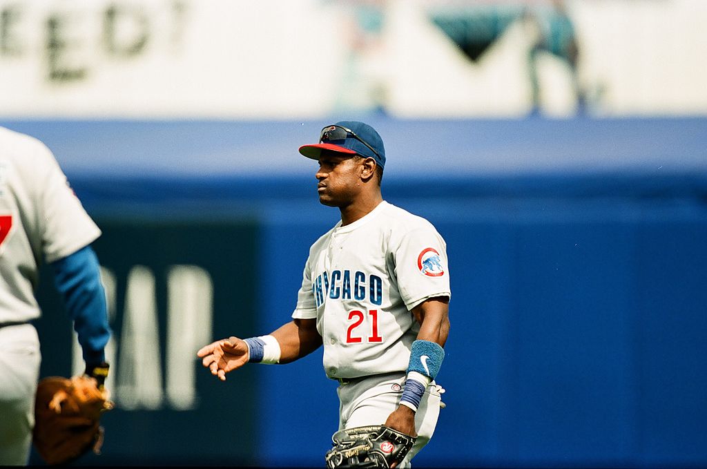 Sammy Sosa of the Chicago Cubs in 1997