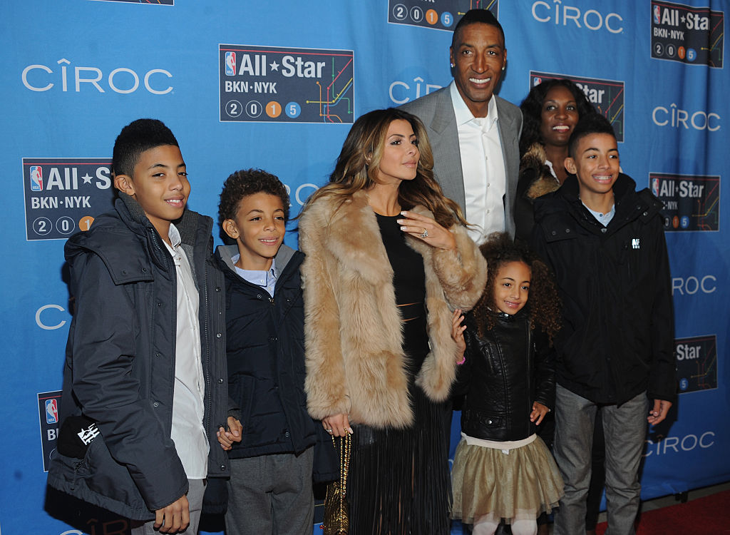 Scottie Pippen With His Daughter, Sophia