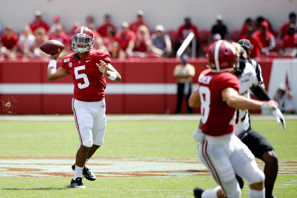 Former Alabama quarterback Taulia Tagovailoa transferred to the University of Maryland. 