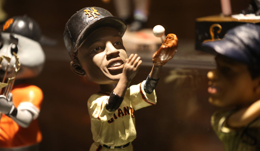 Willie Mays bobbleheads at AT&T Park