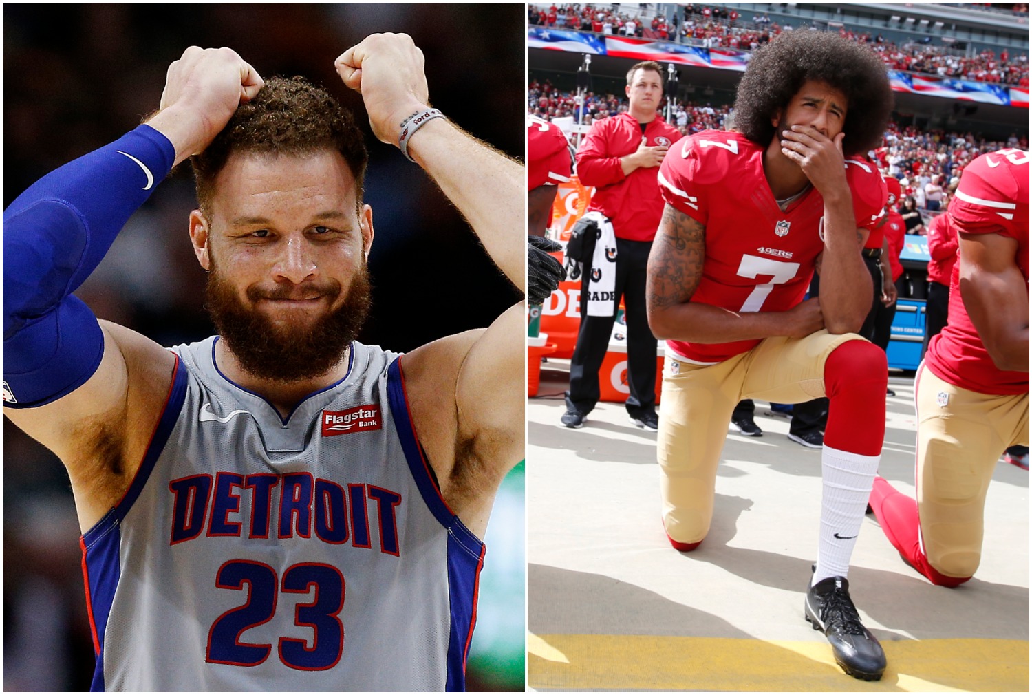 Blake Griffin and Colin Kaepernick each grew up facing racist comments because they looked different than their parents.