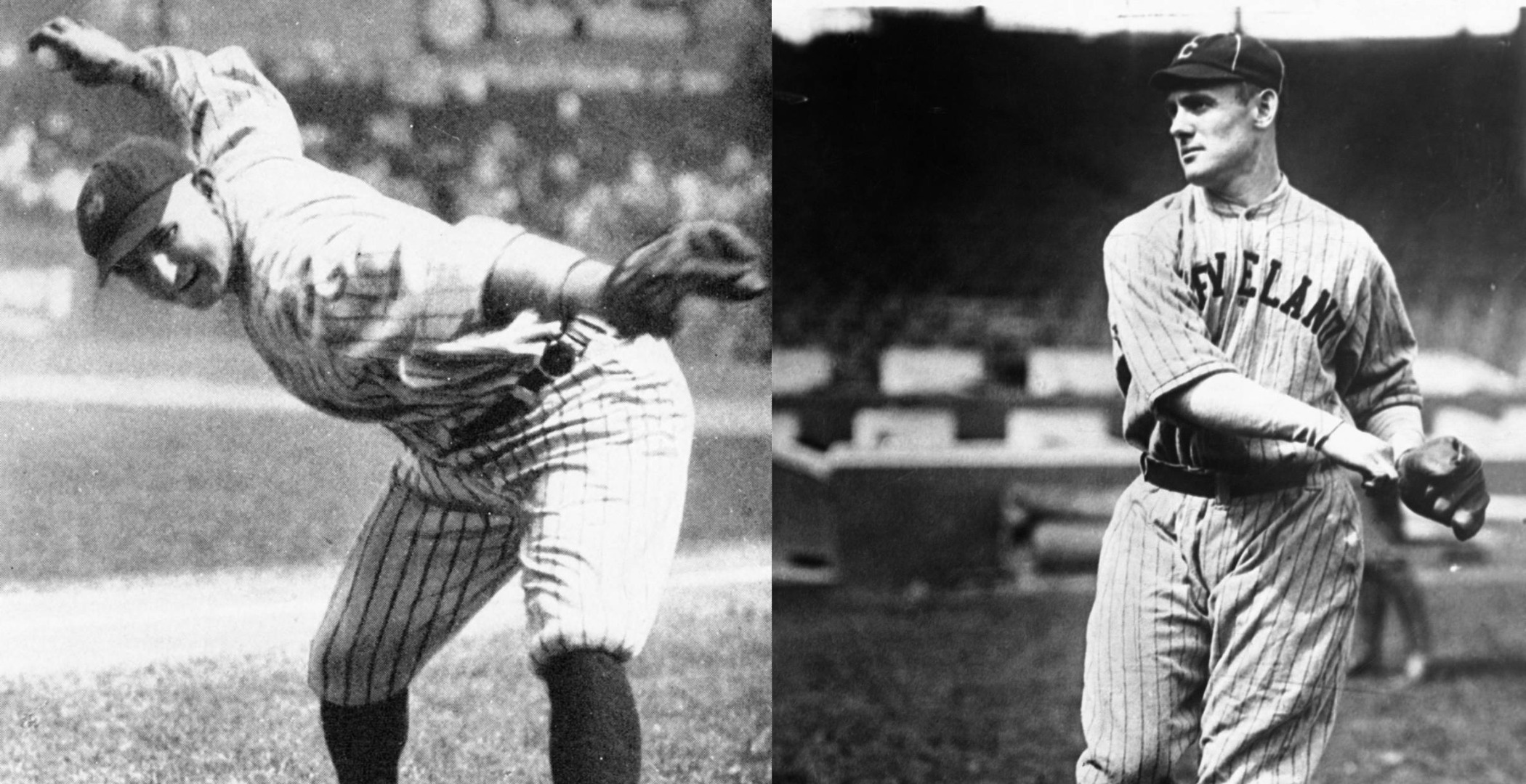 New York Yankees pitcher Carl Mays (L) said he didn't feel guilty for accidently killing Cleveland infielder Ray Chapman.