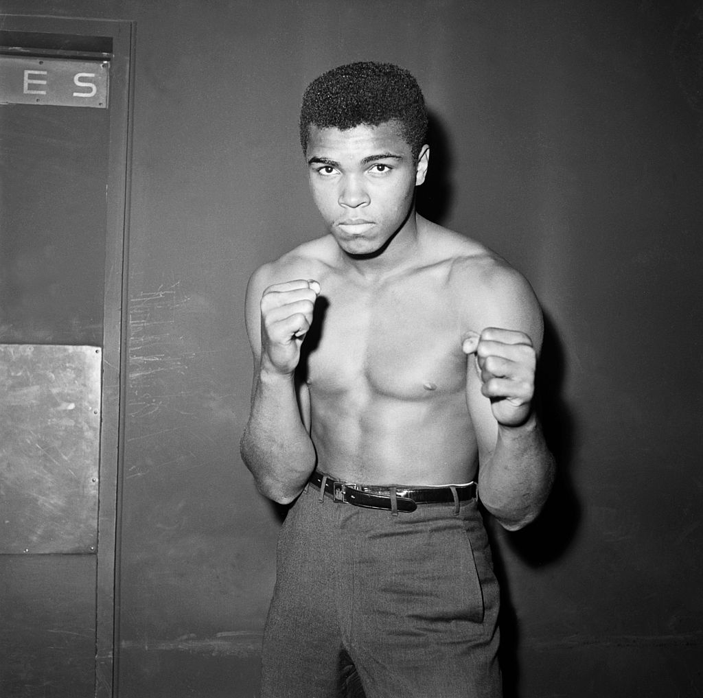 Cassius Clay, later known as Muhammad Ali, in 1962