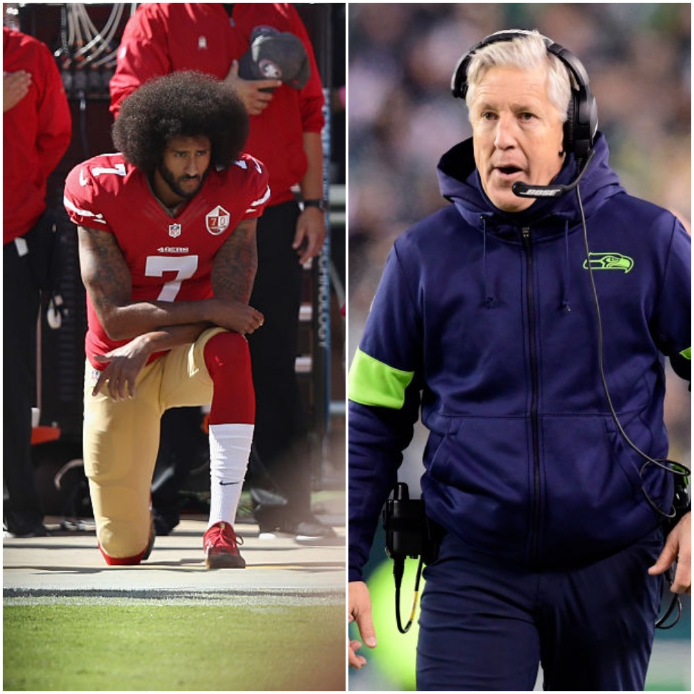 Colin Kaepernick and Pete Carroll