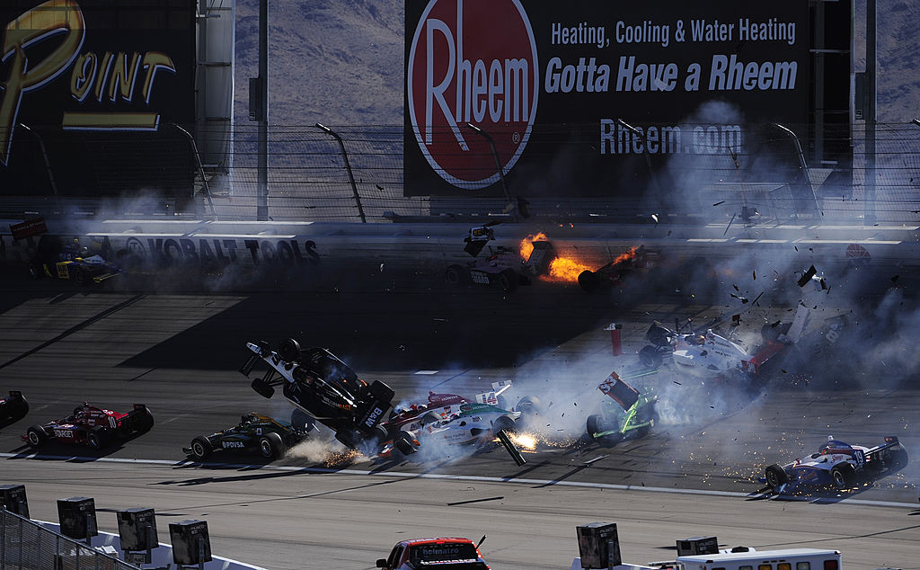 Dan Wheldon was killed in a massive crash at Las Vegas Motor Speedway in 2011. | Robert Laberge/Getty Images