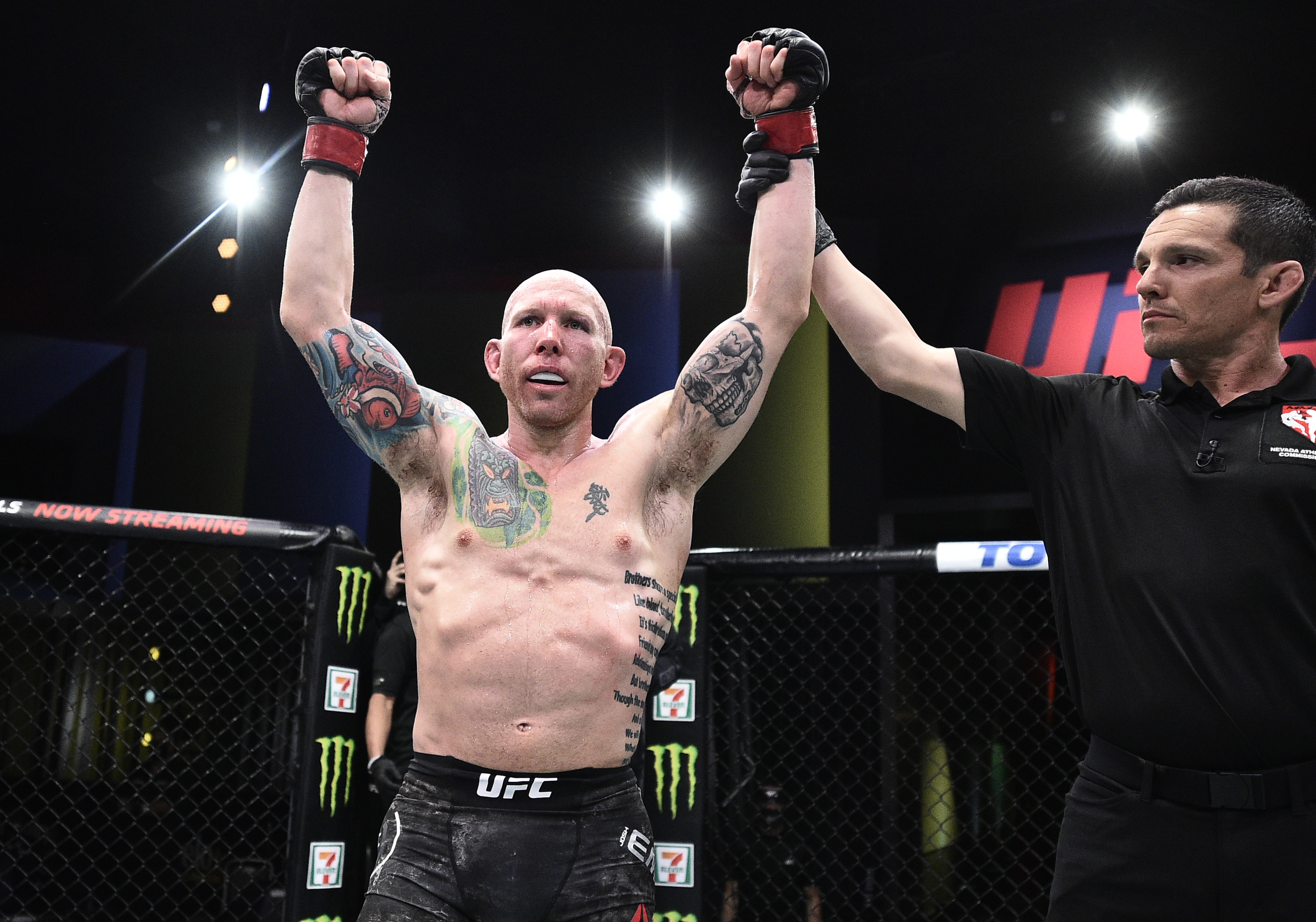 Josh Emmett just proved UFC fighters are a different breed of athlete by admitting he tore his ACL in his recent UFC victory.