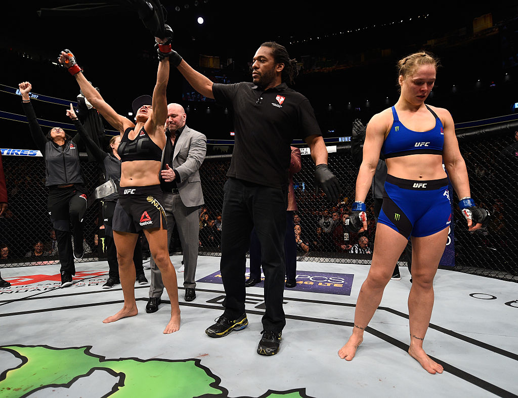 Amanda Nunes defeated Felicia Spencer at UFC 250 Saturday night, cementing her status as the best women's UFC fighter of all time.