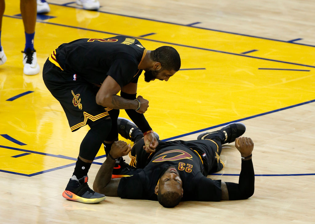 LeBron James and Kyrie Irving made history in Game 5 of the 2016 Finals. Their performances, however, covered up Kevin Love's awful one.