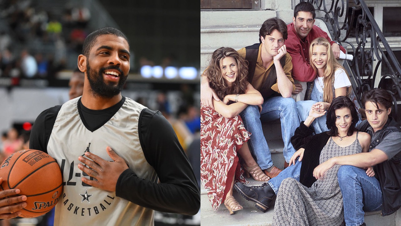 Fans have noticed in the past that NBA star Kyrie Irving has the 'Friends' logo tattooed on his arm. Here is why.