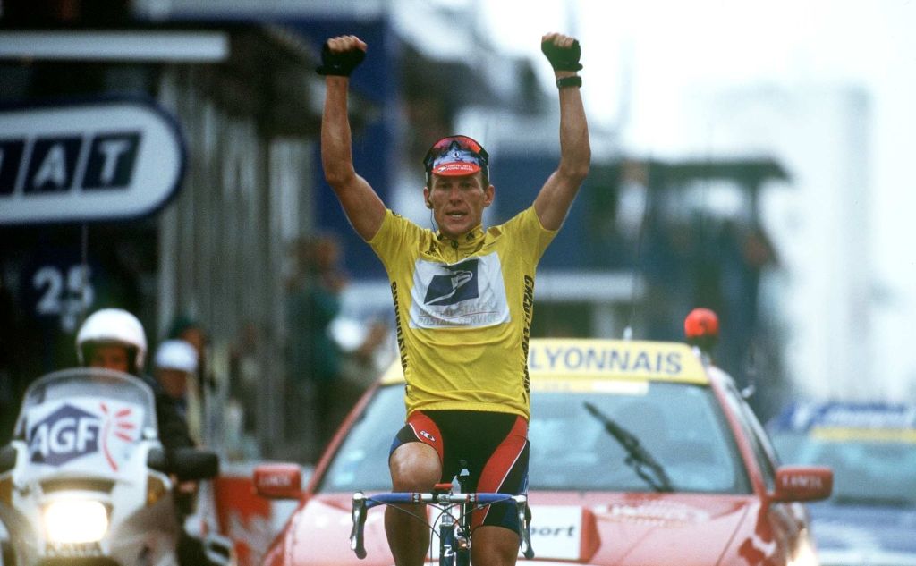 Lance Armstrong during 1999's Tour de France