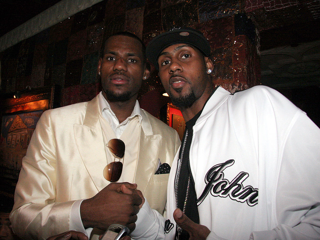 LeBron James and Larry Hughes in 2005
