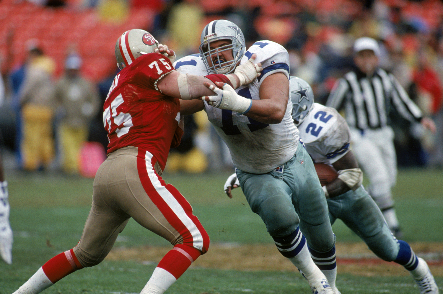 Mark Tuinei helped lead the Dallas Cowboys' o-line when they won three Super Bowls in four years. He tragically died soon after his career.
