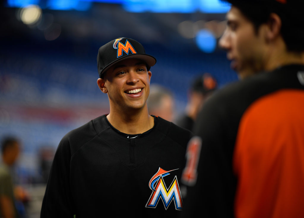 The Miami Marlins draft pick Joe Dunand visit Marlins Park in 2017