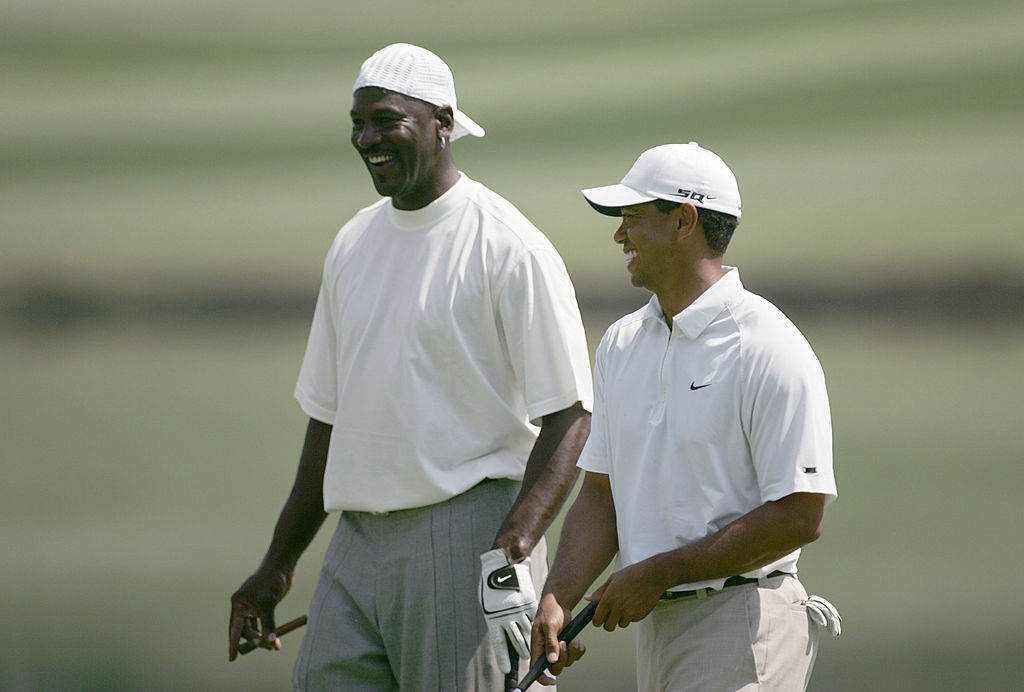 Michael Jordan and Tiger Woods in 2007