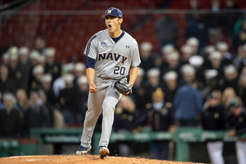 Noah Song is a pitching prospect for the Boston Red Sox. The former Navy baseball standout is now taking a year off from baseball to attend flight school. 