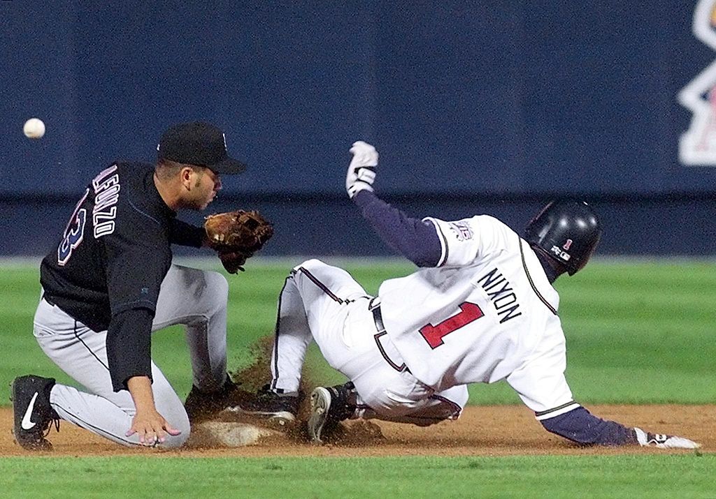 Otis Nixon  Atlanta braves baseball, Atlanta braves game, Braves baseball