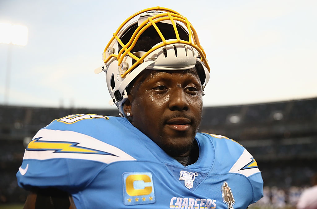 Thomas Davis of the Los Angeles Chargers