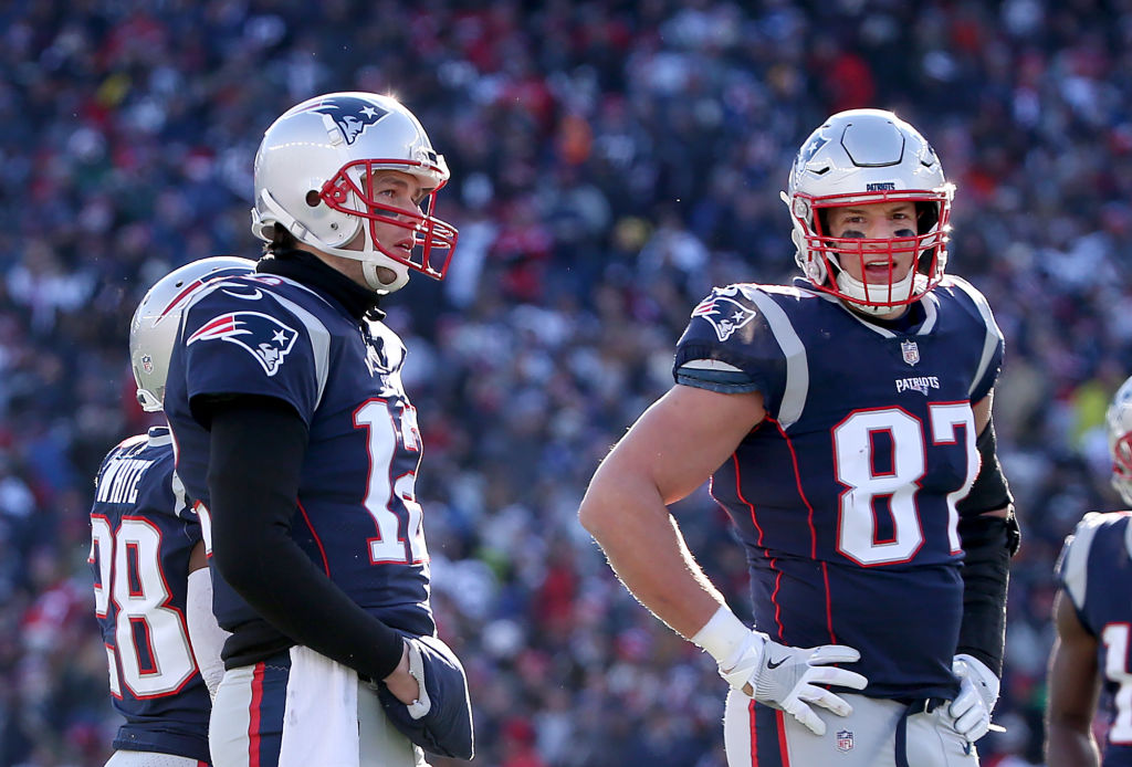 Tom Brady and Rob Gronkowski