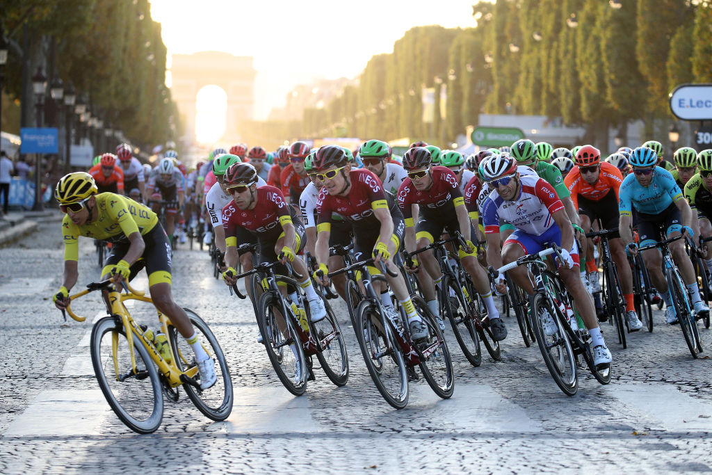 Cyclists compete in the 2019 Tour de France