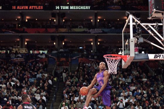 Vince Carter's best slam dunks apparently took place in practice.