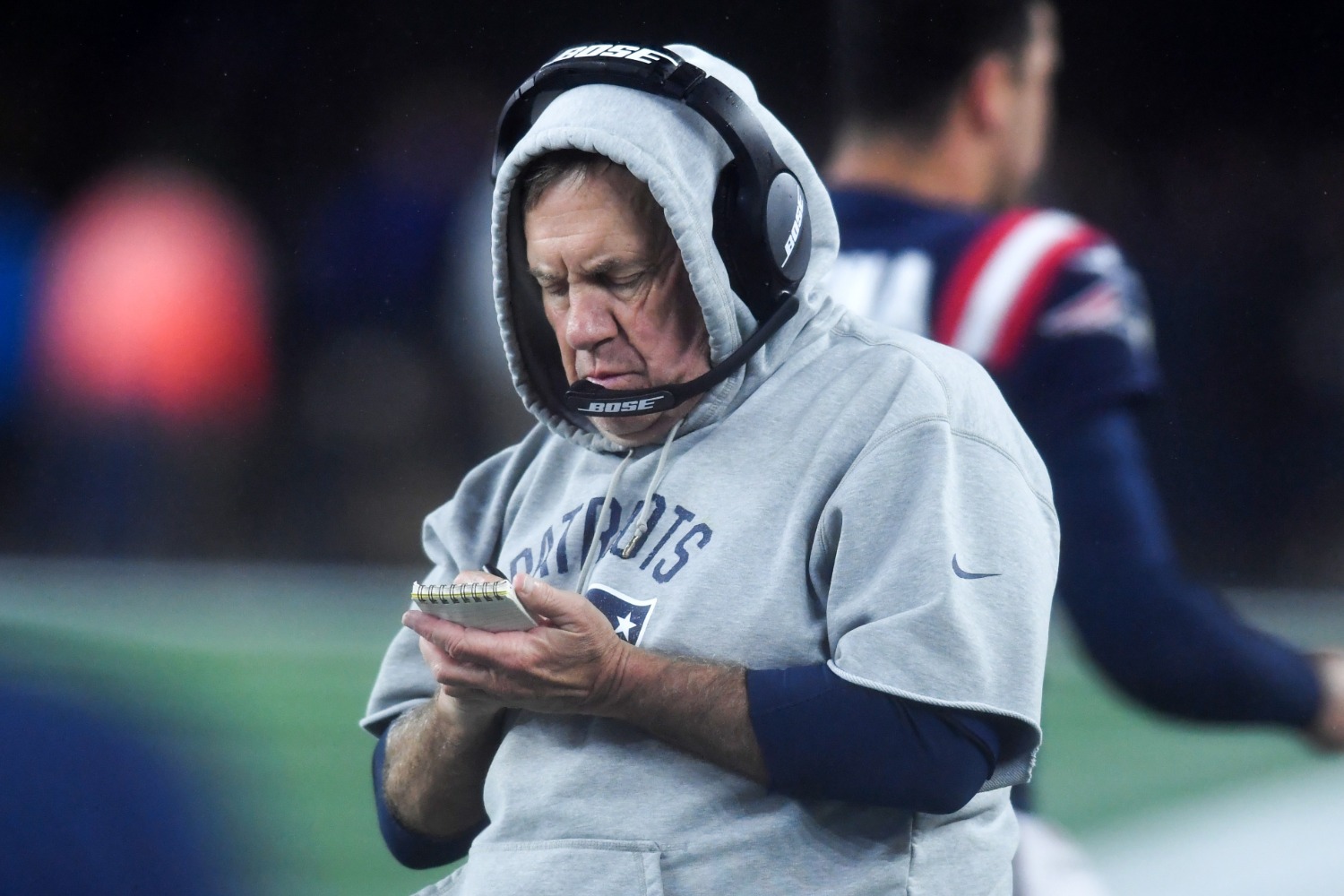 Patriots head coach Bill Belichick is at the center of a COVID-19 conspiracy theory.