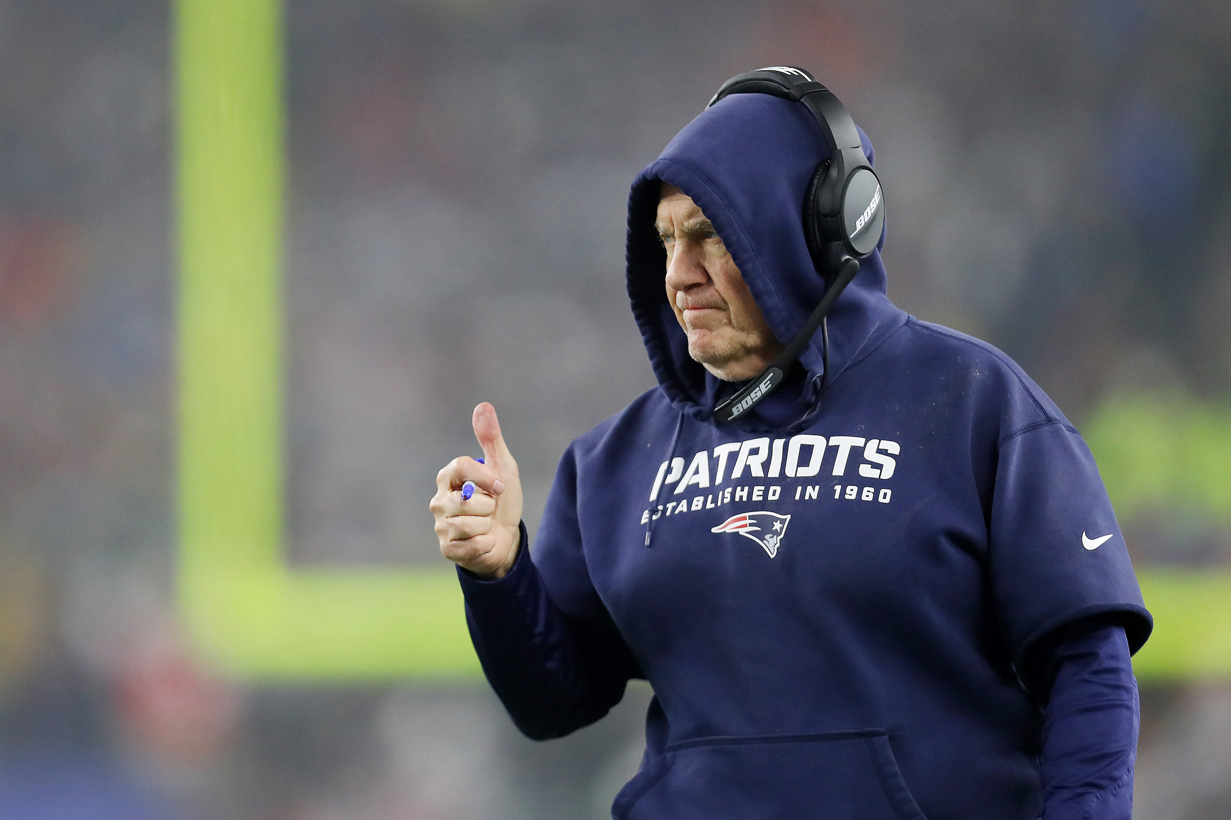 Larry Izzo earned a game ball from Bill Belichick for going to the bathroom without leaving the field.