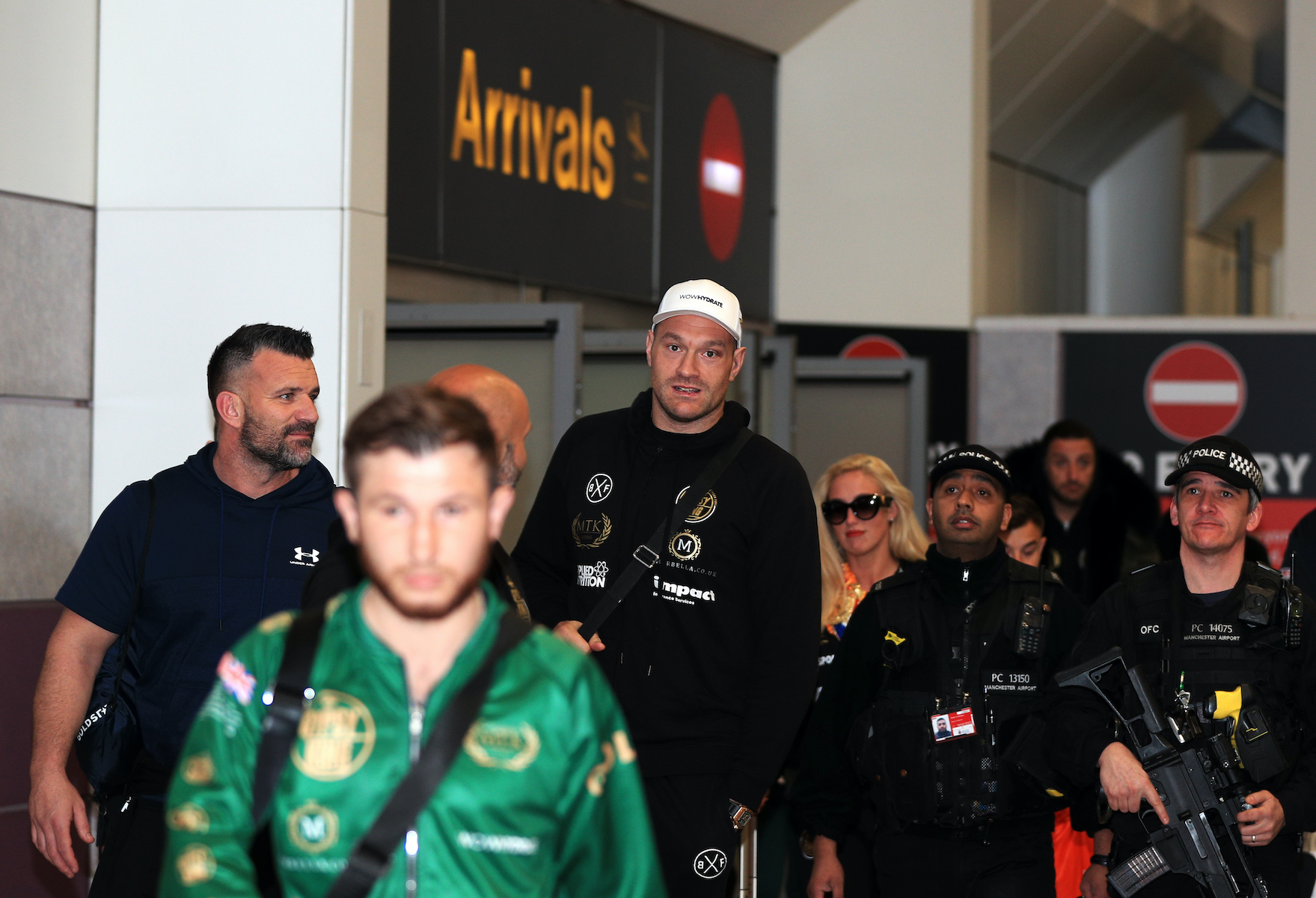 Tyson Fury at the airport