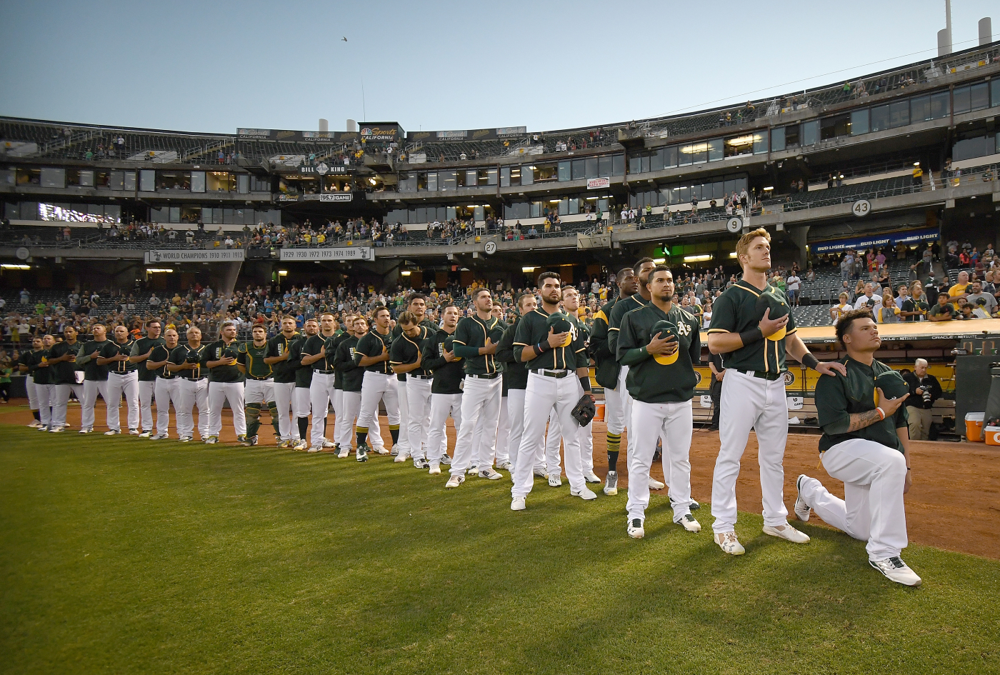 Who Was the First MLB Player to Kneel During the National Anthem and Support Colin Kaepernick?