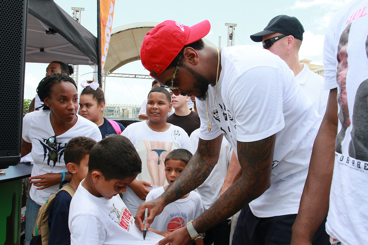 Le joueur de NBA Carmelo Anthony