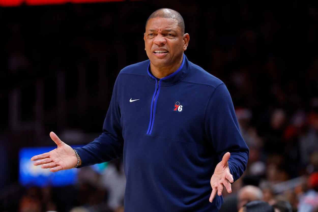 Doc Rivers during his time with the Philadelphia 76ers.