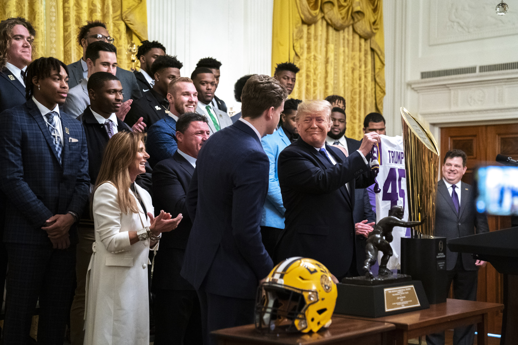 President Donald Trump talked about football in a conference call recently, and he made multiple false statements while discussing it.