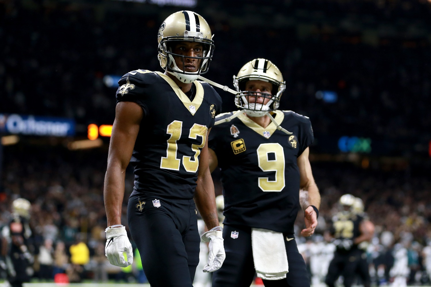 Michael Thomas will cost Drew Brees a chance at a second Super Bowl ring with the Saints if he sticks to his word.