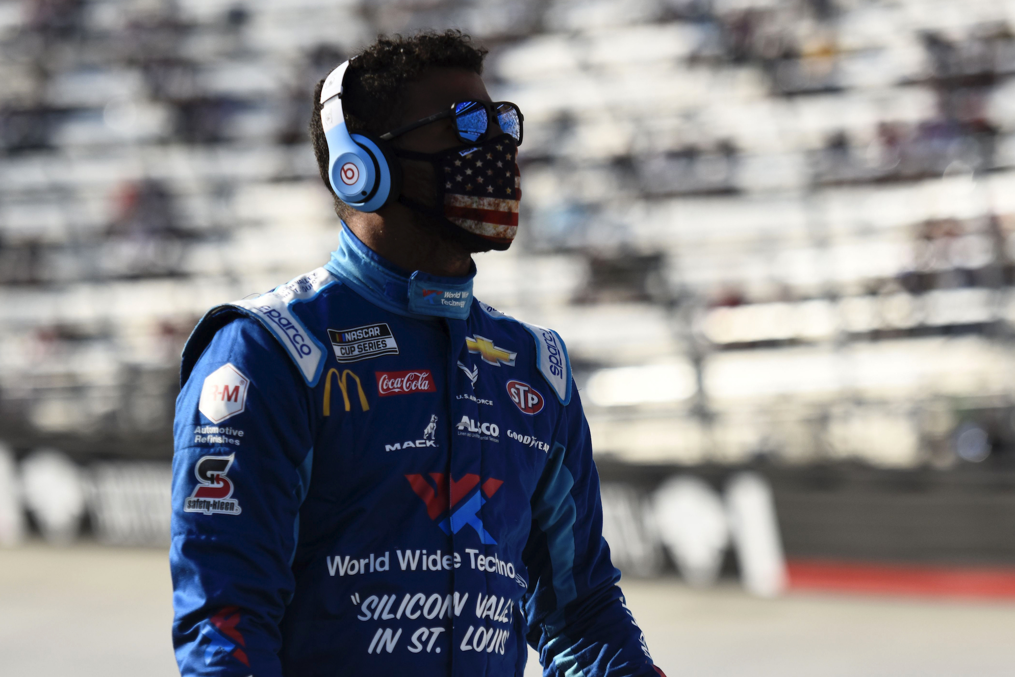 Bubba Wallace is not too happy after crashing out of the All-Star qualifying race and missing out on the chance to win $1.4 million.