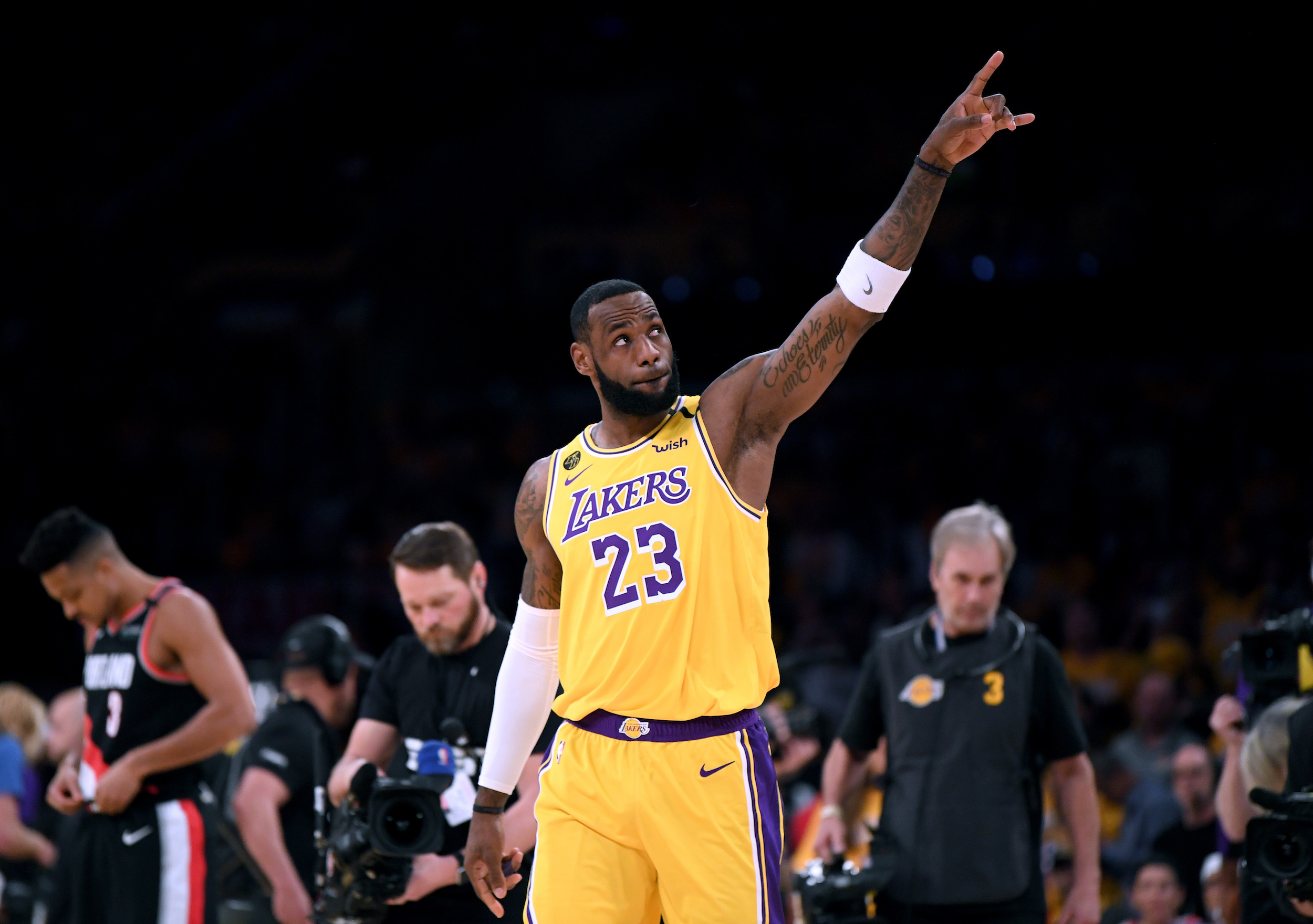 LeBron James is honoring Kobe Bryant inside the NBA bubble.