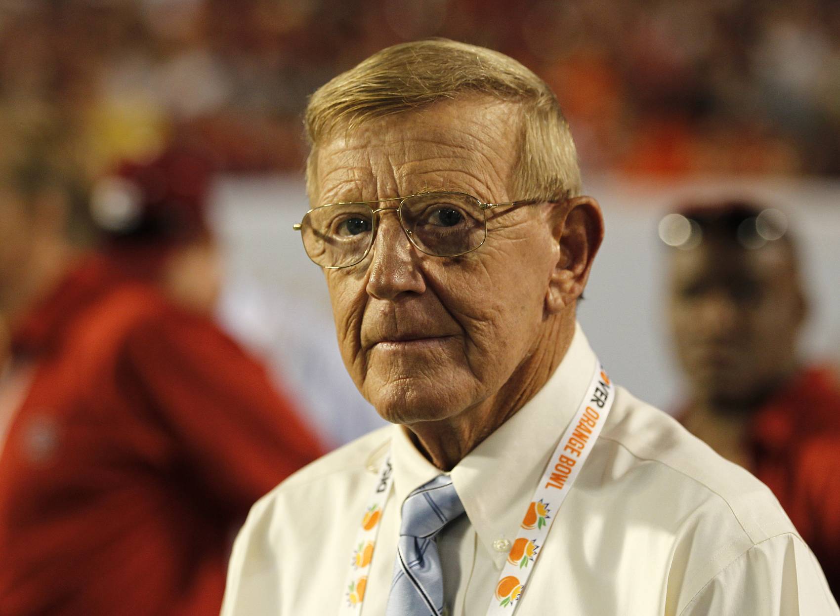 ESPN didn't suspend ex-Notre Dame coach and then-analyst Lou Holtz when he compared Michigan coach Rich Rodriguez to Adolf Hitler.