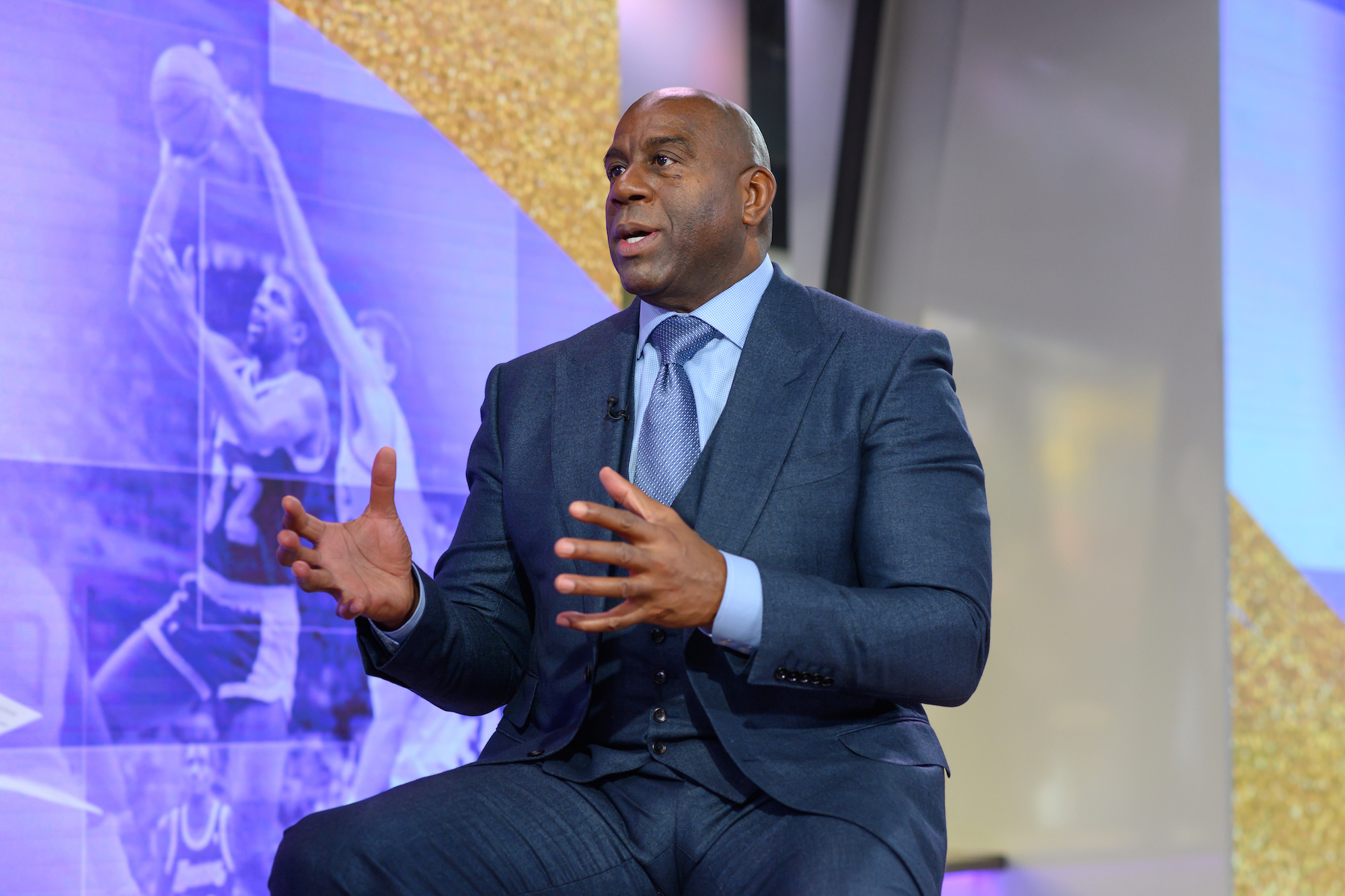 Magic Johnson's professional life began in junior high school, when he worked as a janitor.