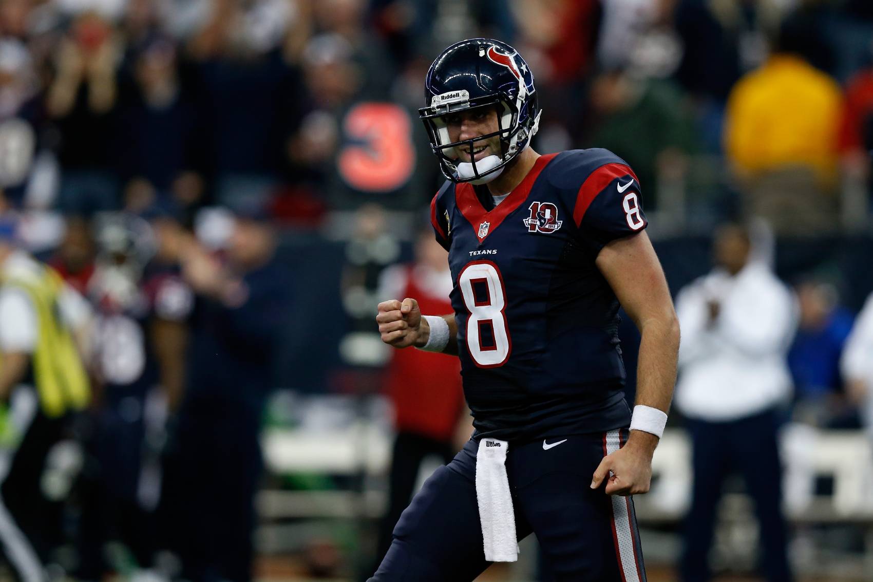 O quarterback da NFL Matt Schaub desfrutou dos seus melhores anos com o Houston Texans. 