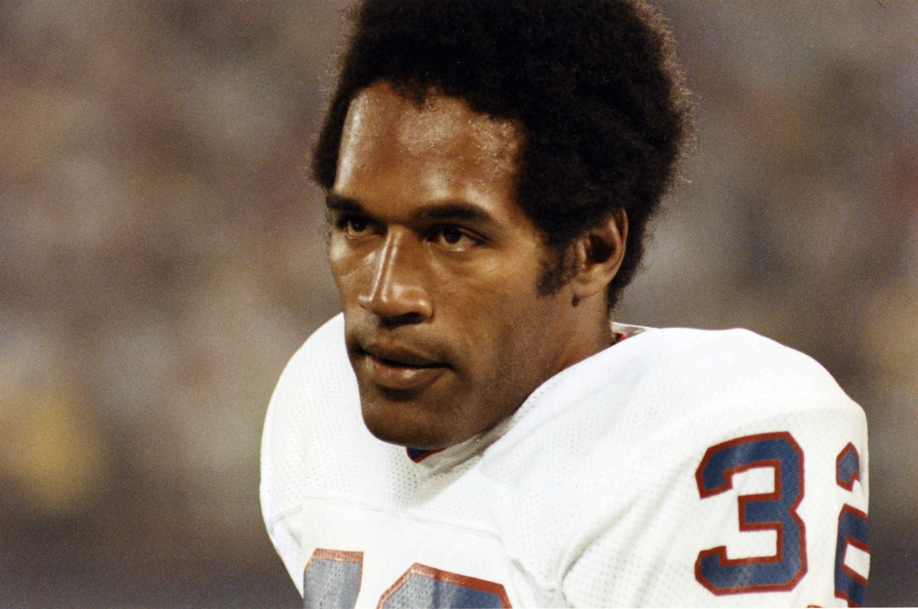 O.J. Simpson of the Buffalo Bills looks on during an NFL game circa 1975