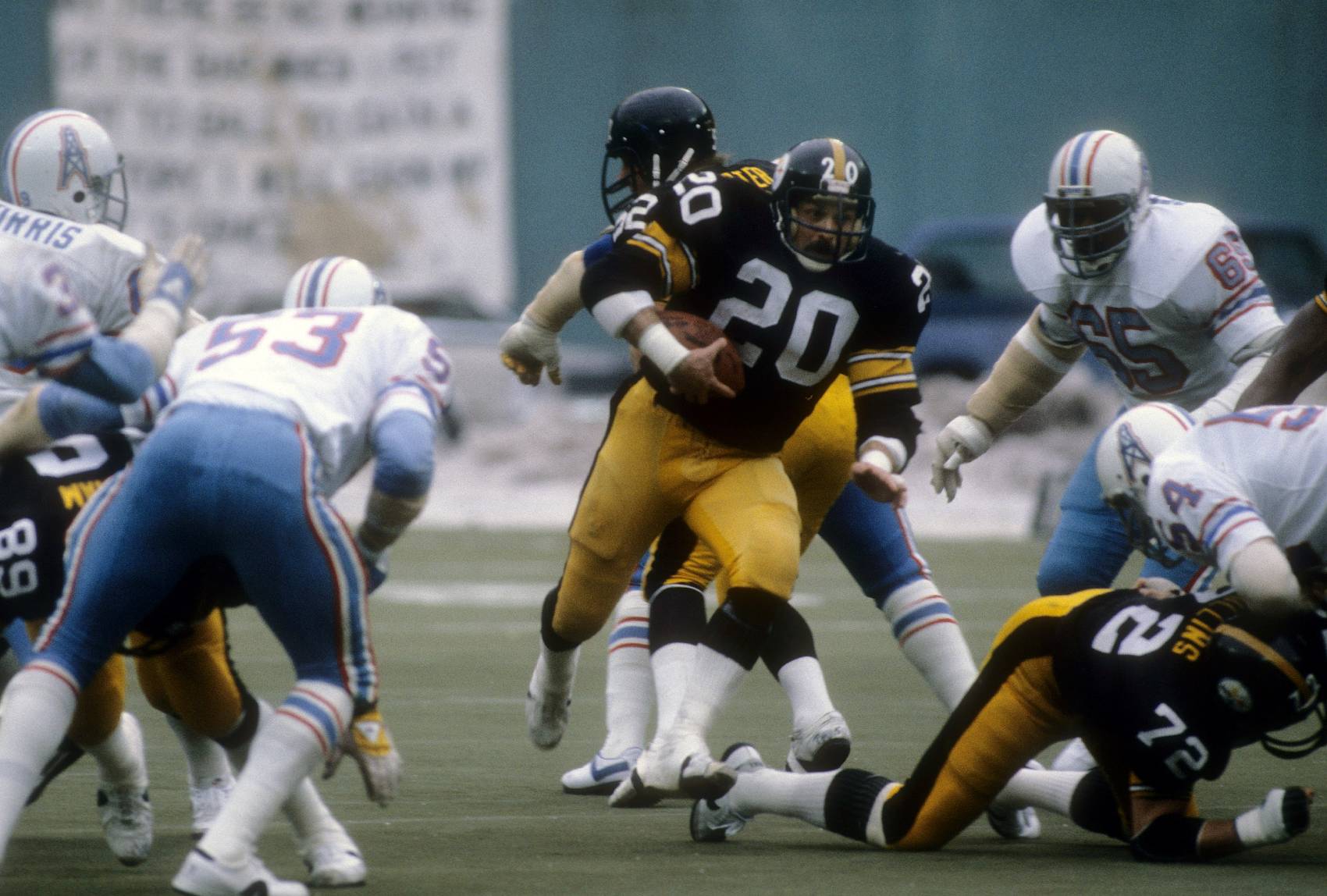 Longtime Steelers running back Rockey Bleier returned to the NFL after he suffered a grenade-related injury.