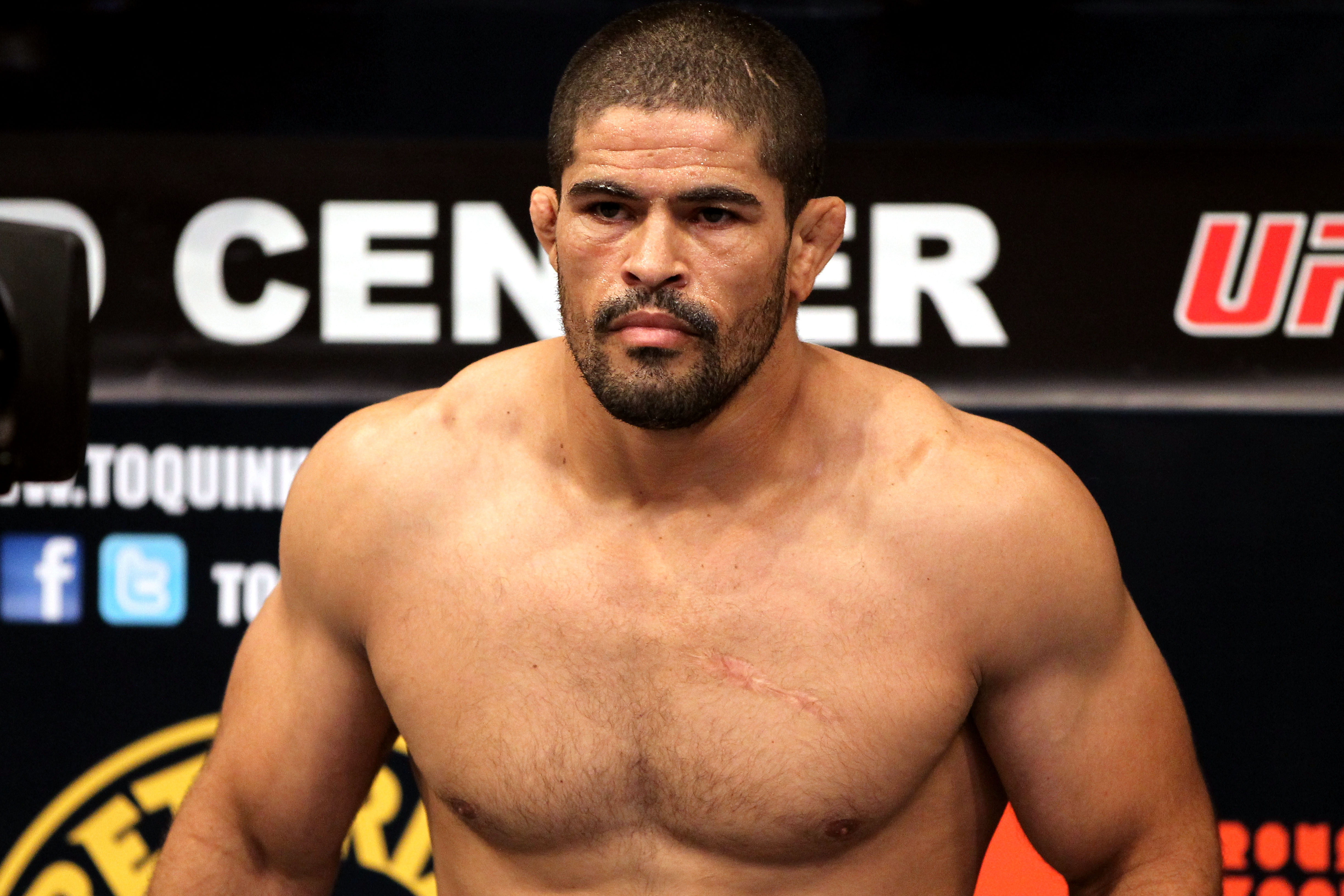 Rousimar Palhares weighing in for a UFC fight