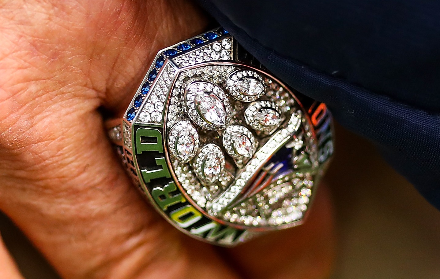The New England Patriots are believed to have presented about 150 Super Bowl 53 rings to players, coaches, and staff. | Adam Glanzman/Getty Images