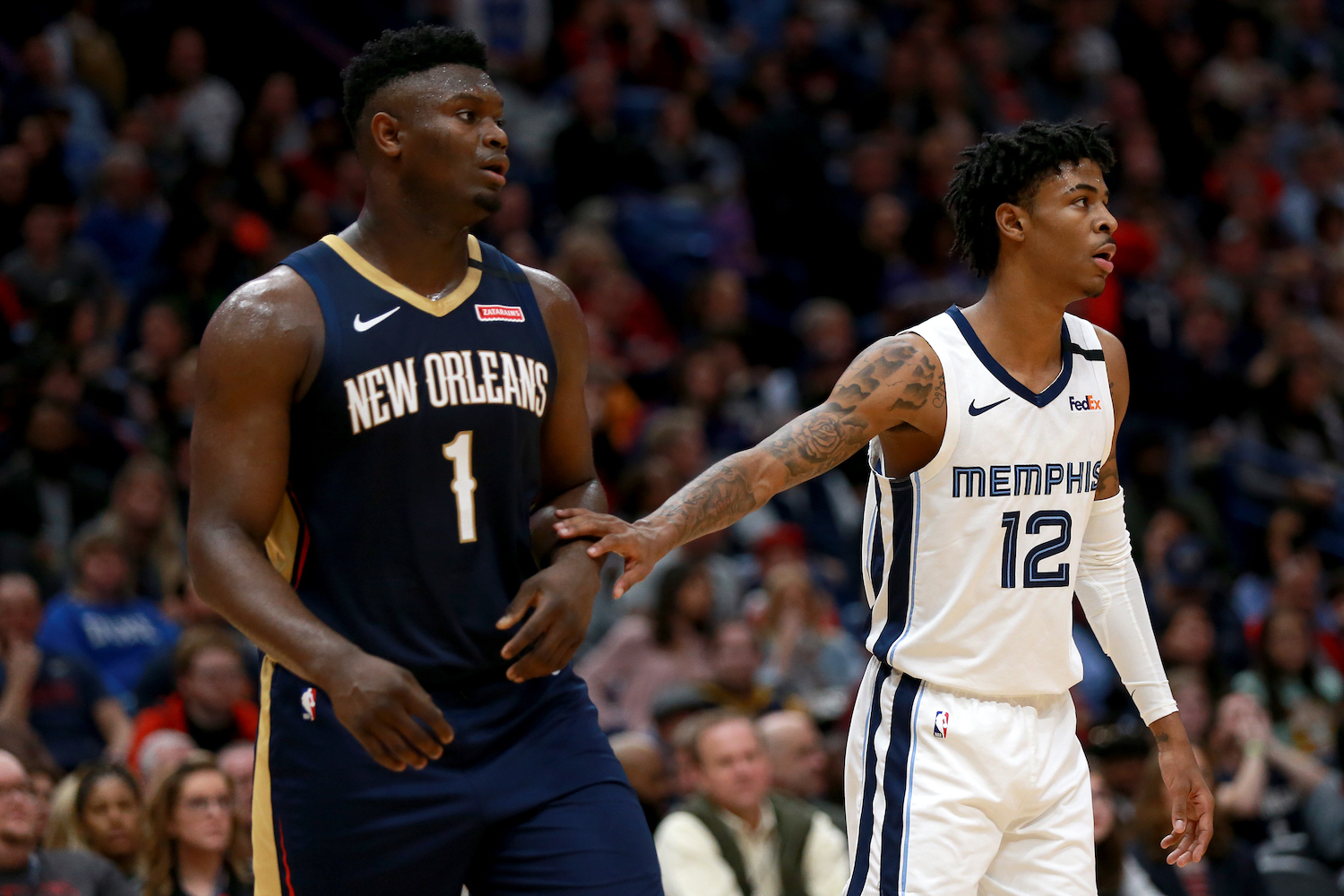 Zion Williamson and Ja Morant