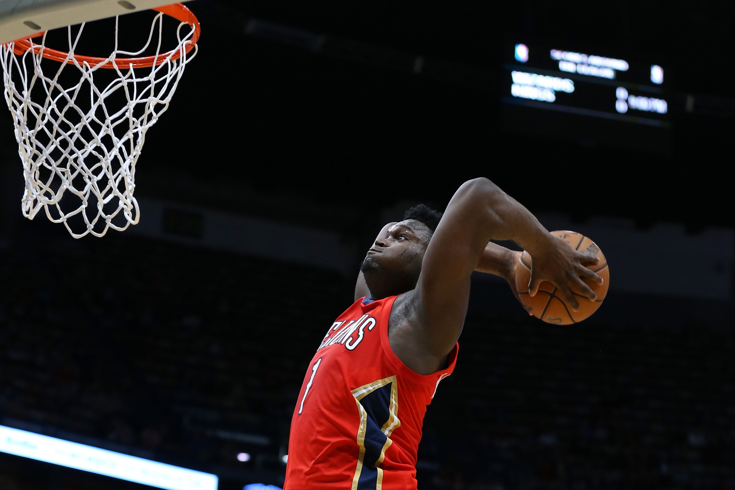 Zion Williamson worked out like a five-year old in preparation for the conclusion of the NBA season.