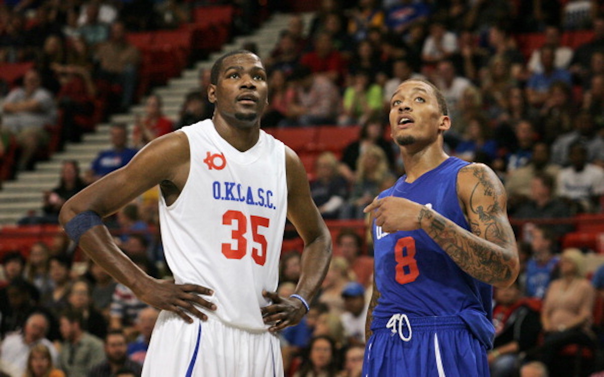 Kevin Durant and Michael Beasley 